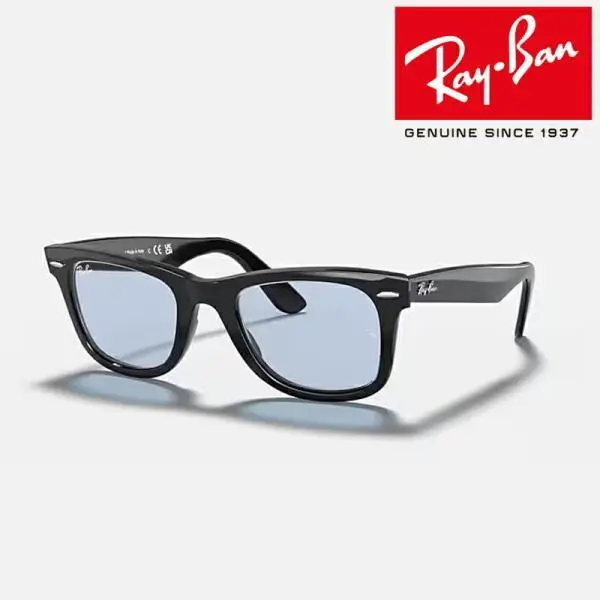【日本正規品】レイバン サングラス ORIGINAL WAYFARER CLASSIC(RB2140F 901/64 52)ローブリッジフィット(ポリッシュ ブラック/レンズ:ブルー/グレー)
