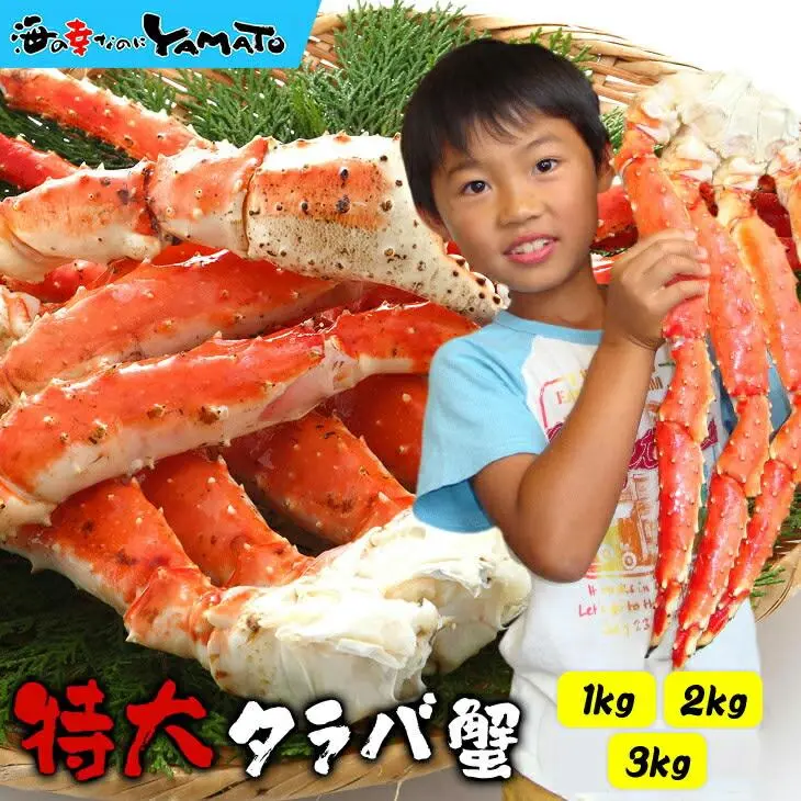 年末受付開始!【楽天総合1位】特大タラバ蟹1kg 2kg 3kg 独自のワンフローズン カニ タラバガニ たらば タラバ かに 蟹 たらば蟹 たらばかに 父の日 お歳暮 敬老の日 ギフト グルメお歳暮